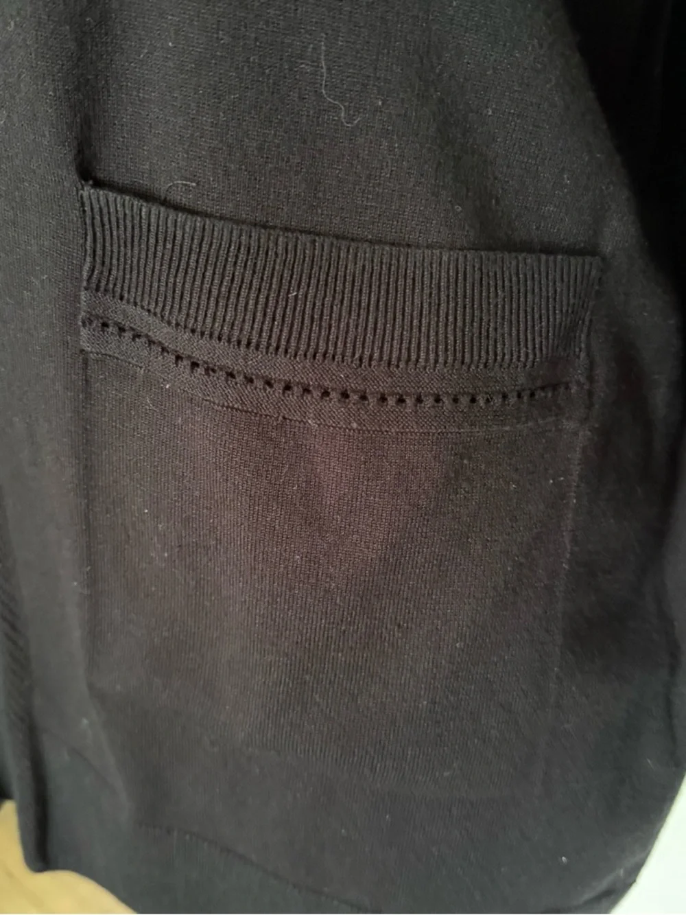 Chico’s Travelers Open Cardigan Size 2 Black
